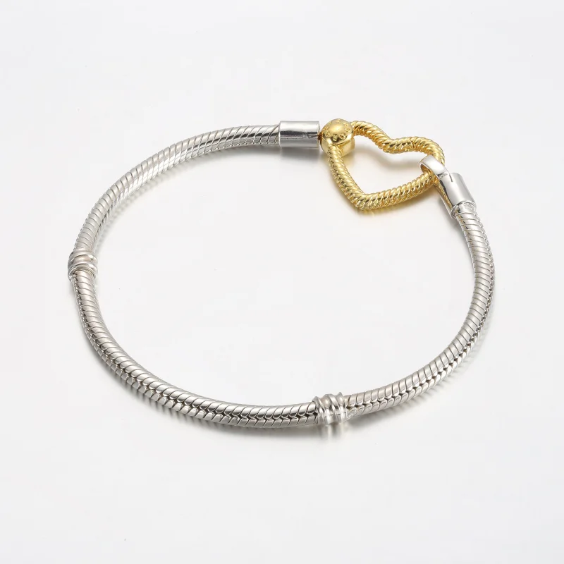 (Bild für) Pandora Moments Herz-Verschluss-Schlangenketten-Armband - 569539C00 - Ansicht 2