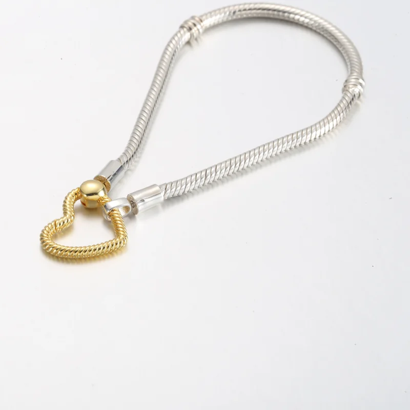 (Bild für) Pandora Moments Herz-Verschluss-Schlangenketten-Armband - 569539C00 - Ansicht 5