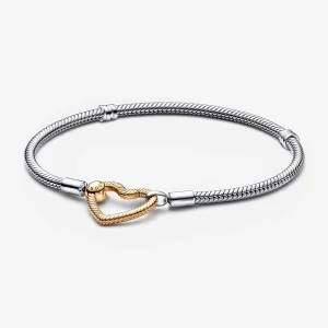 (Bild für) Pandora Moments Herz-Verschluss-Schlangenketten-Armband - 569539C00