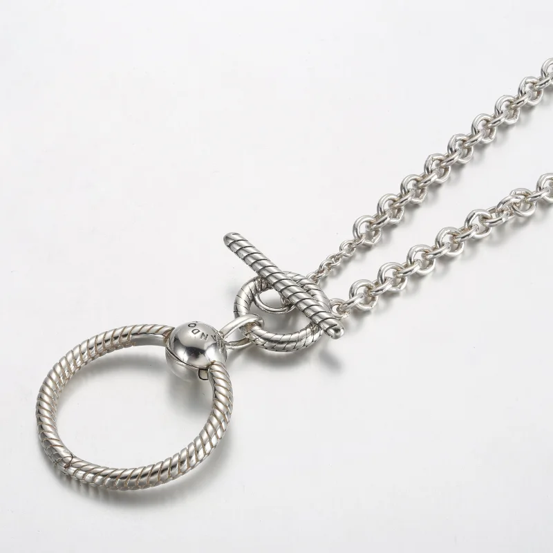 (Bild für) Pandora Moments O-Anhänger T-Bar Halskette - 391157C00 - Ansicht 2