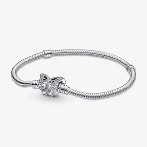 (Bild für) Pandora Moments Schmetterlingsverschluss-Schlangenketten-Armband - 590782C01