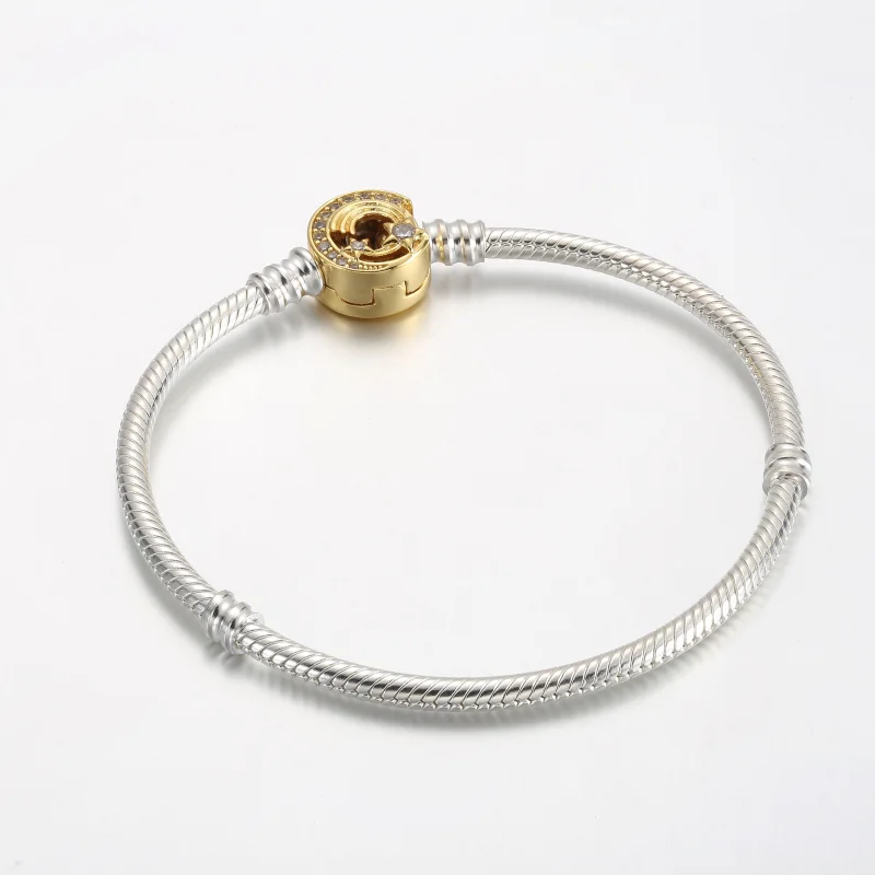 (Bild für) Pandora Moments Sternschnuppen-Verschluss Schlangenkette Armband - 562205C01 - Ansicht 2