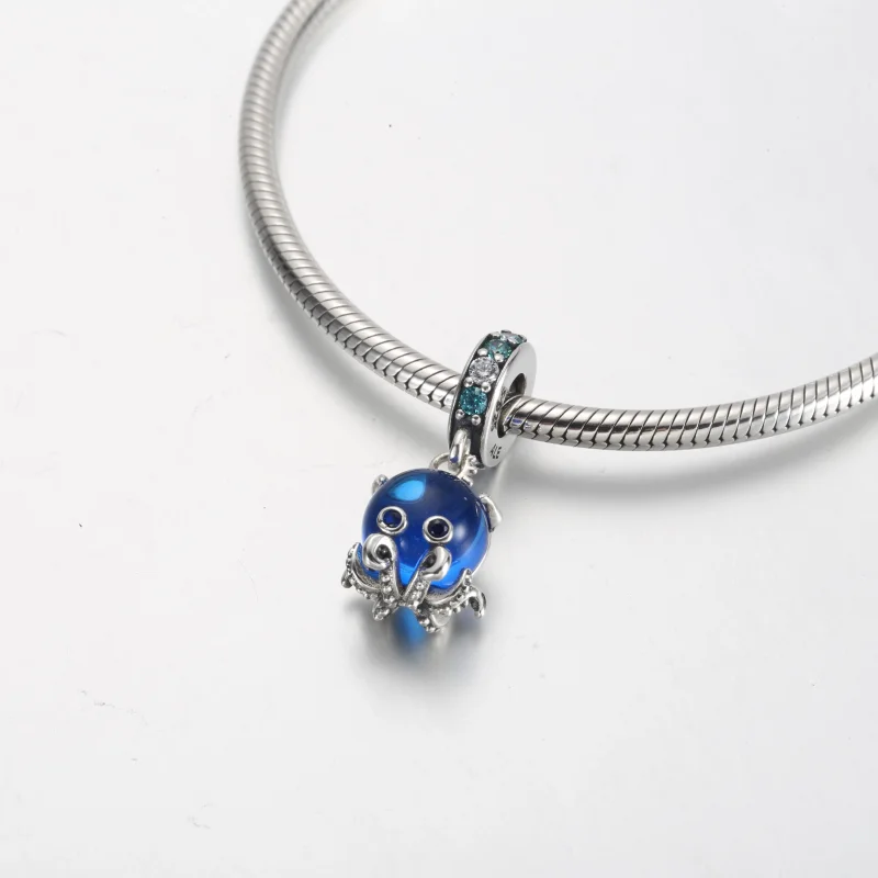(Bild für) Pandora Murano Glas Niedlicher Oktopus-Anhänger - 791694C01 - Ansicht 5