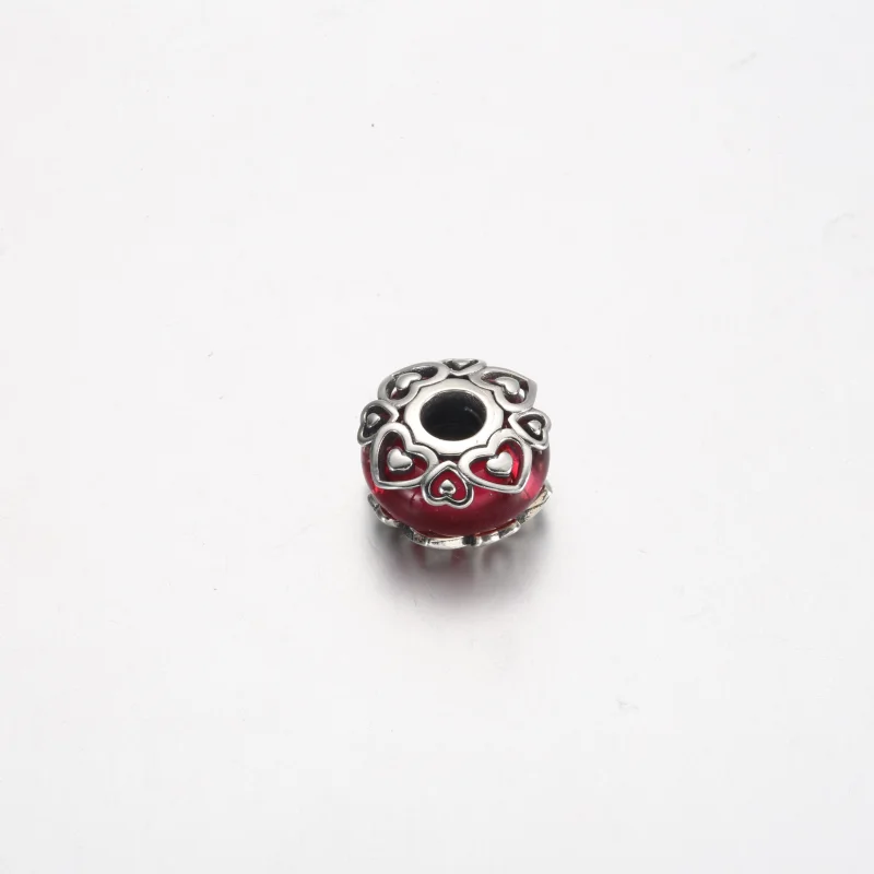 (Bild für) Pandora Offenbare Deine Liebe Rosa Murano-Glas Charm - 791159C00 - Ansicht 3