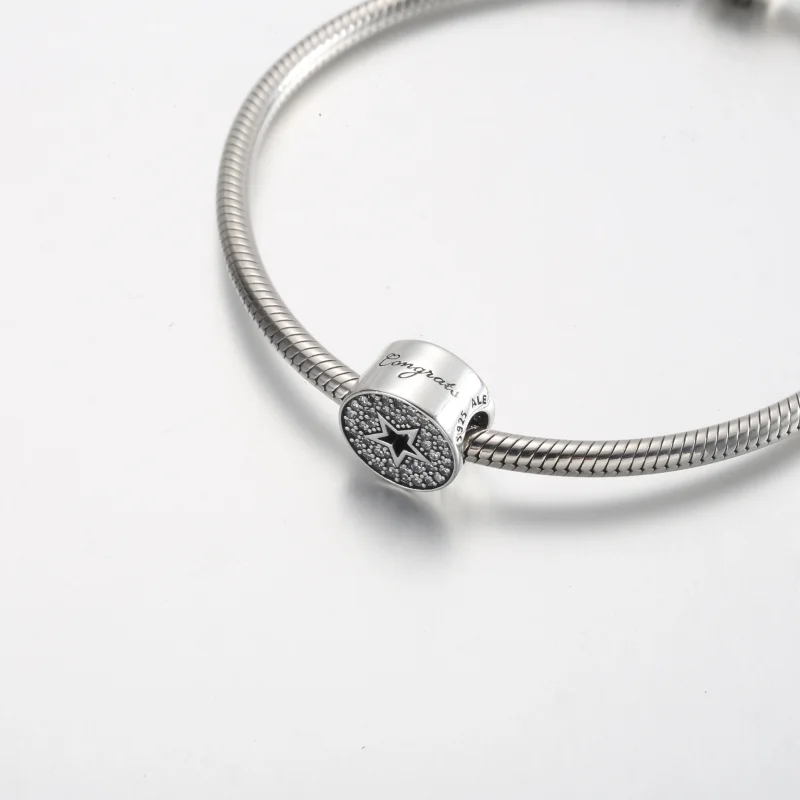 (Bild für) Pandora Pavé & Stern Gratulations-Anhänger - 790793C01 - Ansicht 4