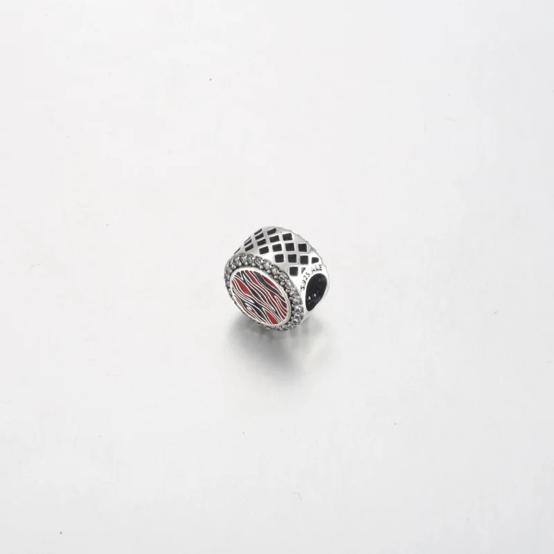 (Bild für) Pandora Pink Zebra Druck Charm aus Sterlingsilber - 792016CZ_E026 - Ansicht 2