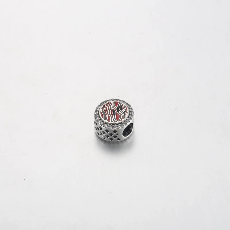 (Bild für) Pandora Pink Zebra Druck Charm aus Sterlingsilber - 792016CZ_E026 - Ansicht 3