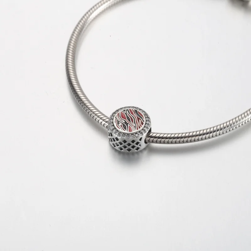 (Bild für) Pandora Pink Zebra Druck Charm aus Sterlingsilber - 792016CZ_E026 - Ansicht 5