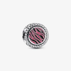(Bild für) Pandora Pink Zebra Druck Charm aus Sterlingsilber - 792016CZ_E026