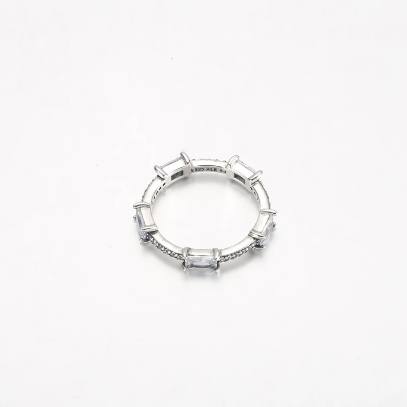 (Bild für) Pandora Rechteckige Steine Funkelndes Pavé-Ring - 192397C01 - Ansicht 3