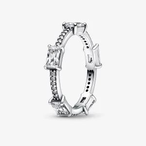 (Bild für) Pandora Rechteckige Steine Funkelndes Pavé-Ring - 192397C01