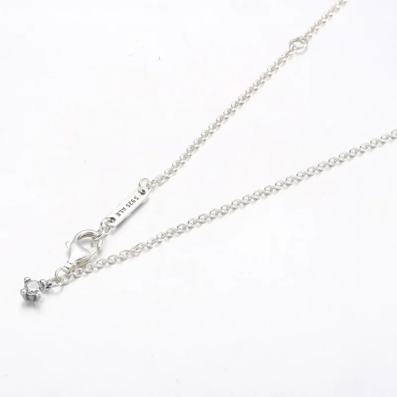 (Bild für) Pandora Rechteckiger Funkelnder Halo Collier Anhänger - 392388C01 - Ansicht 4