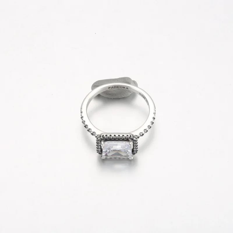 (Bild für) Pandora Rechteckiger Funkelnder Halo-Ring - 192391C01 - Ansicht 3
