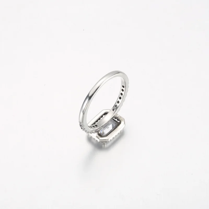(Bild für) Pandora Rechteckiger Funkelnder Halo-Ring - 192391C01 - Ansicht 5
