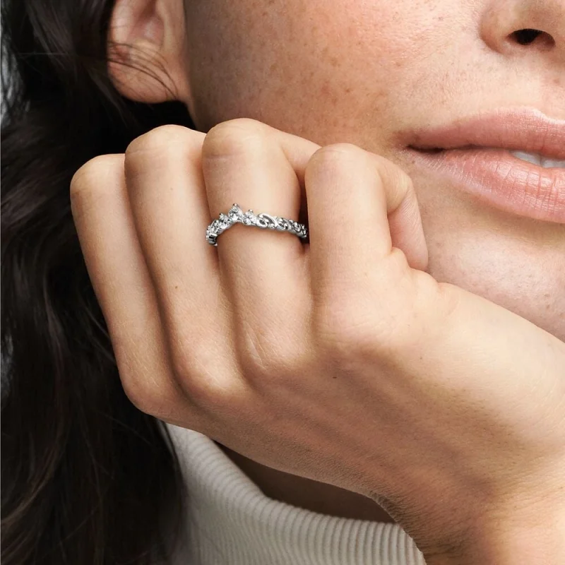 (Bild für) Pandora Regal Swirl Tiara Ring - 192232C01 - Ansicht 6