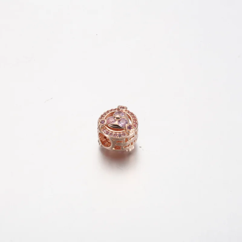 (Bild für) Pandora Reveal Your Love Sparkling Hearts Button Charm - 780796C02 - Ansicht 3