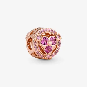 (Bild für) Pandora Reveal Your Love Sparkling Hearts Button Charm - 780796C02