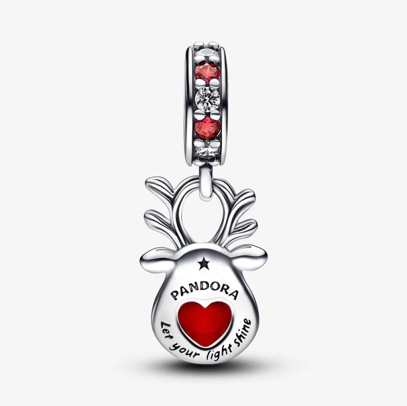 (Bild für) Pandora Rotnasig-Rentier Murano-Anhänger - 792330C01 - Ansicht 5