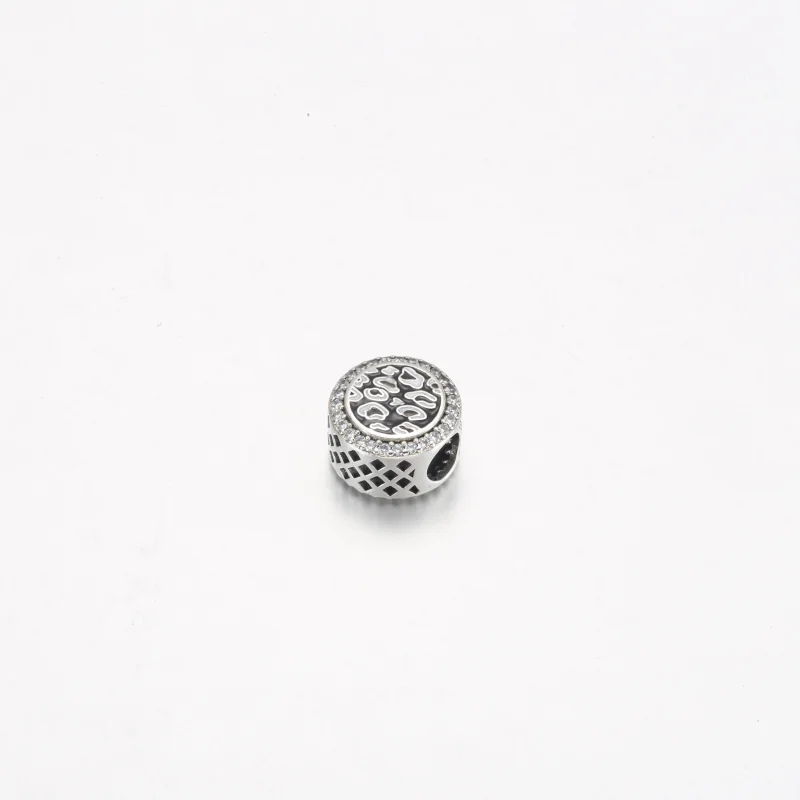 (Bild für) Pandora Schwarzer Leopardenprint-Anhänger aus Sterlingsilber - 792016CZ_E023 - Ansicht 2