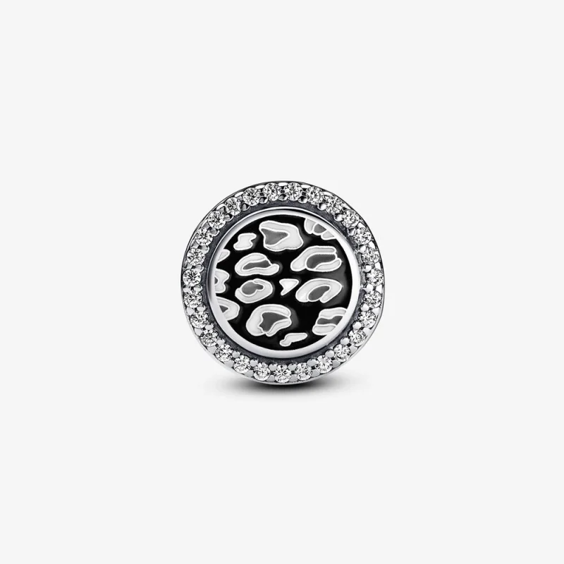 (Bild für) Pandora Schwarzer Leopardenprint-Anhänger aus Sterlingsilber - 792016CZ_E023 - Ansicht 6