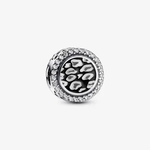 (Bild für) Pandora Schwarzer Leopardenprint-Anhänger aus Sterlingsilber - 792016CZ_E023