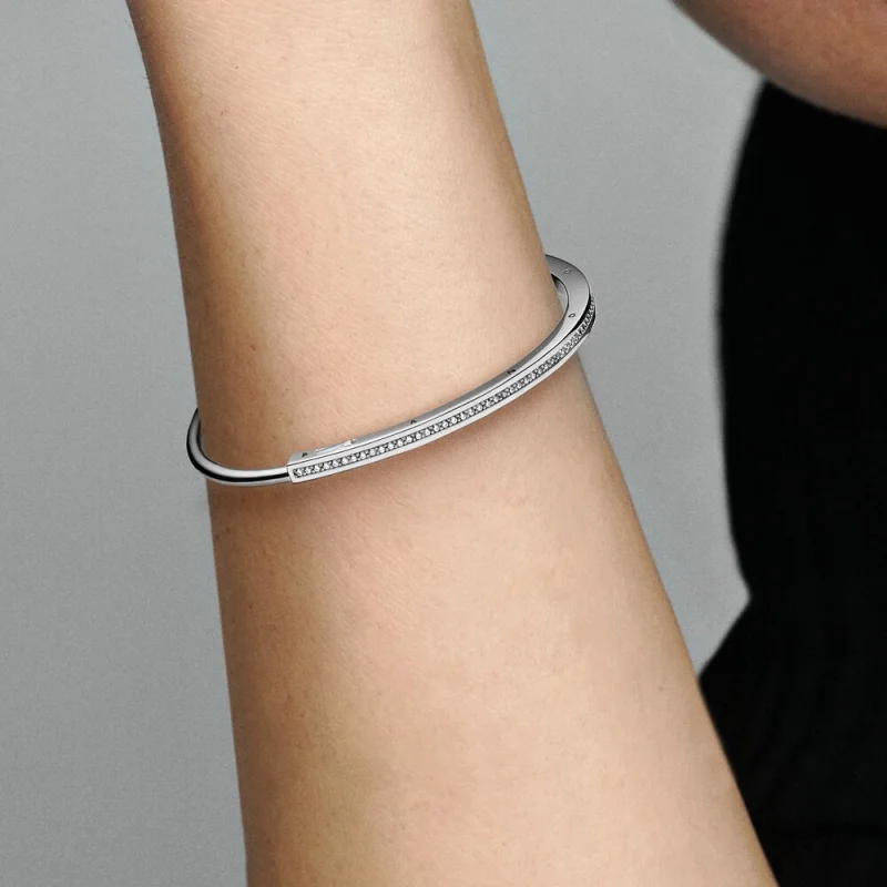 (Bild für) Pandora Signature I-D Pavé-Armband - 592313C01 - Ansicht 7
