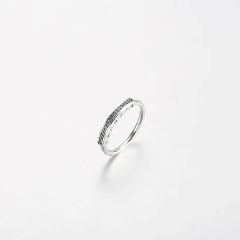(Bild für) Pandora Signature I-D Pavé Ring - 192283C01 - Ansicht 2