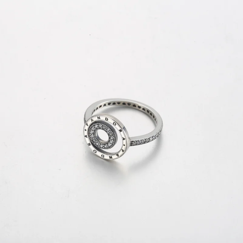 (Bild für) Pandora Signature Logo Circles Pavé Ring - 192316C01 - Ansicht 3