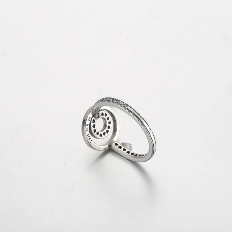 (Bild für) Pandora Signature Logo Circles Pavé Ring - 192316C01 - Ansicht 5