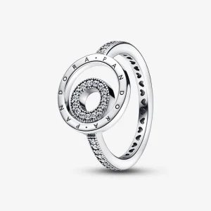 (Bild für) Pandora Signature Logo Circles Pavé Ring - 192316C01