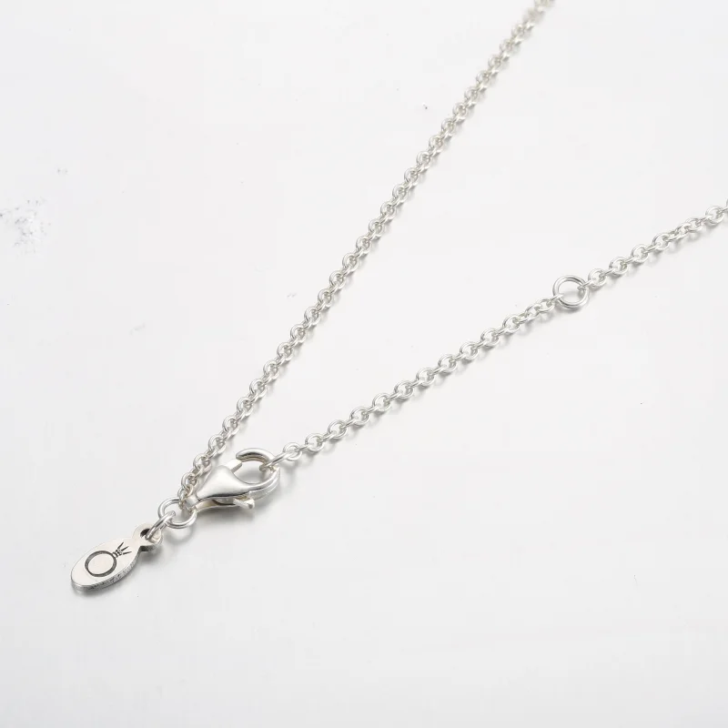 (Bild für) Pandora Signature Logo Pavé & Perlen Anhänger & Halskette - 392311C01 - Ansicht 3