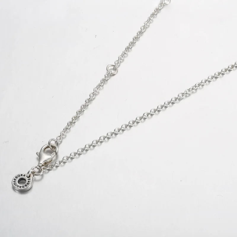 (Bild für) Pandora Signature Pavé & Perlen Anhänger & Halskette - 392308C01 - Ansicht 4