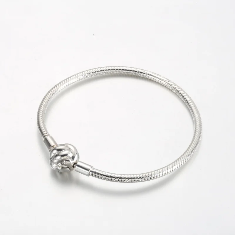 (Bild für) Pandora Snake-Kette Armband aus Sterlingsilber mit Liebesknoten-Verschluss - 592 - Ansicht 3