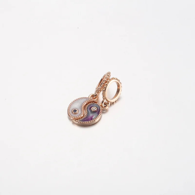 (Bild für) Pandora Teilbares Yin & Yang Funkelndes Anhänger Charm - 780098C01 - Ansicht 2