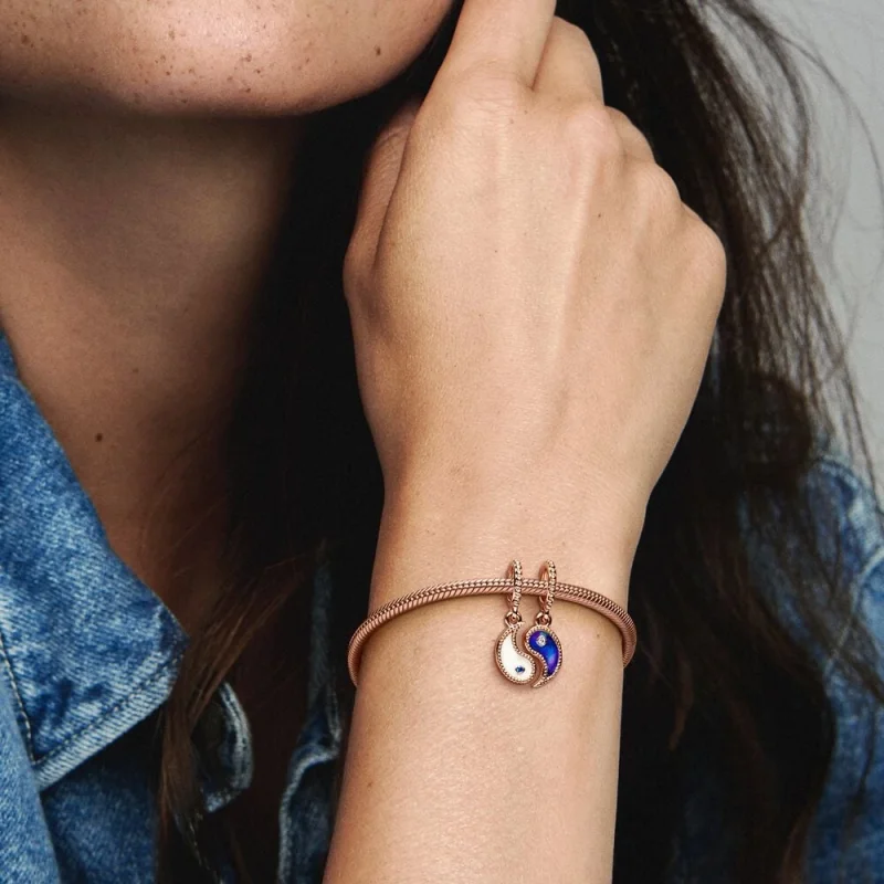 (Bild für) Pandora Teilbares Yin & Yang Funkelndes Anhänger Charm - 780098C01 - Ansicht 5
