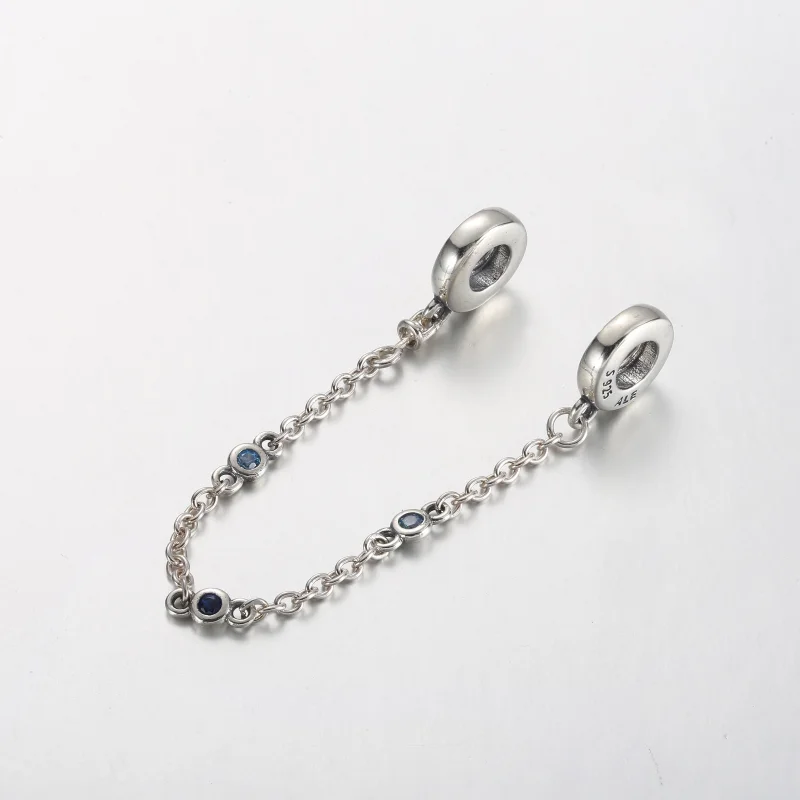 (Bild für) Pandora Triple Blue Stone Sicherheitskette - 791688C01 - Ansicht 2