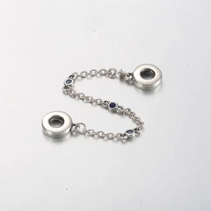 (Bild für) Pandora Triple Blue Stone Sicherheitskette - 791688C01 - Ansicht 3