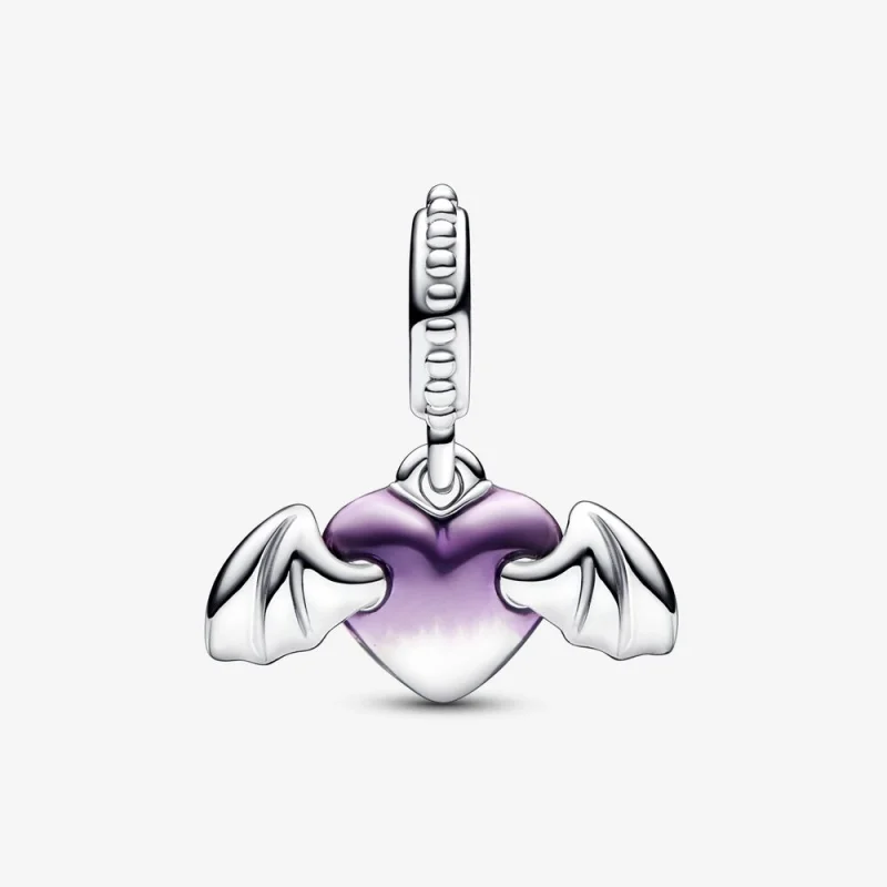 (Bild für) Pandora Vampire Winged Heart Dangle Charm - 792290C01 - Ansicht 5