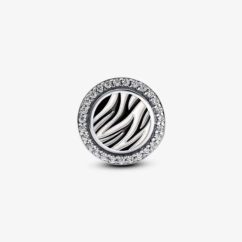 (Bild für) Pandora Zebra-Print Sterlingsilber-Anhänger - 792016CZ_E025 - Ansicht 6
