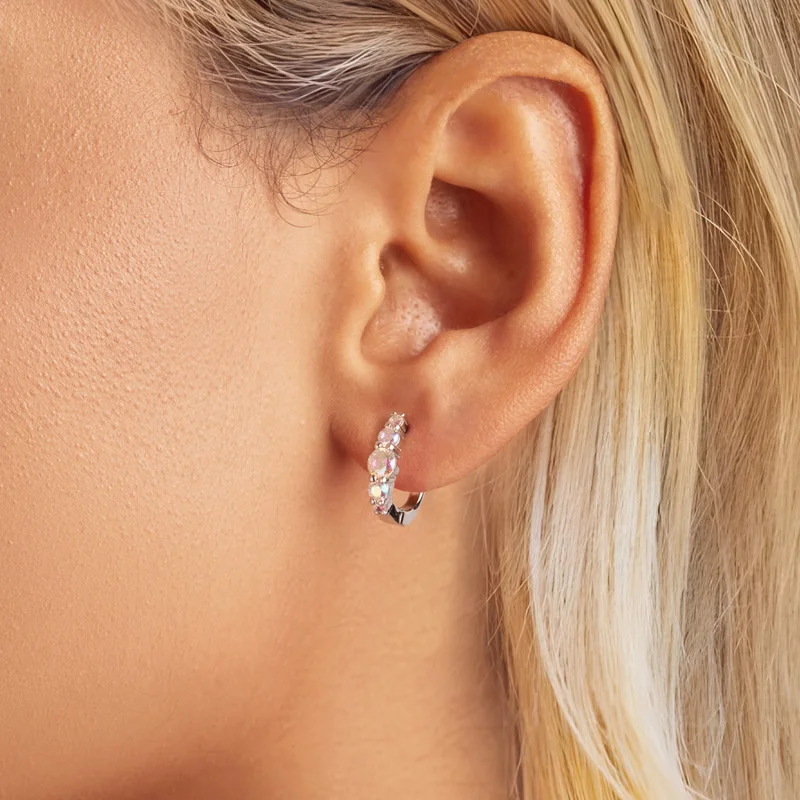 (Bild für) PANDORA-Stil Bunte Ohrringe - BSE960 - Ansicht 5