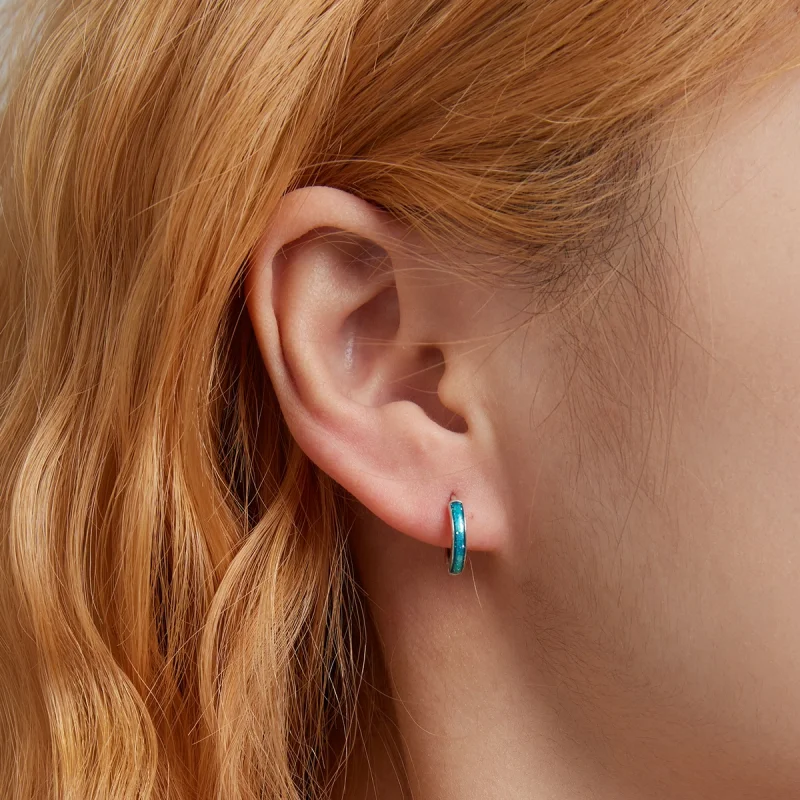 (Bild für) PANDORA-Stil Einfache Ohrringe - BSE603 - Ansicht 5