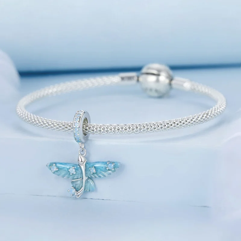 (Bild für) PANDORA Stil Fliegender Fisch Anhänger - BSC967 - Ansicht 3