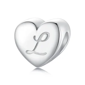 (Bild für) PANDORA Stil Herz Buchstabe L Charm - SCP065Charm -L