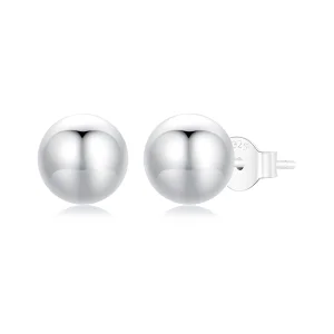 (Bild für) PANDORA-Stil kleine kugelförmige Ohrringe - SCE1725-S