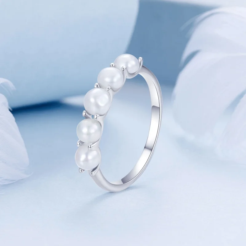 (Bild für) PANDORA-Stil Naturperlenring - BSR510 - Ansicht 2