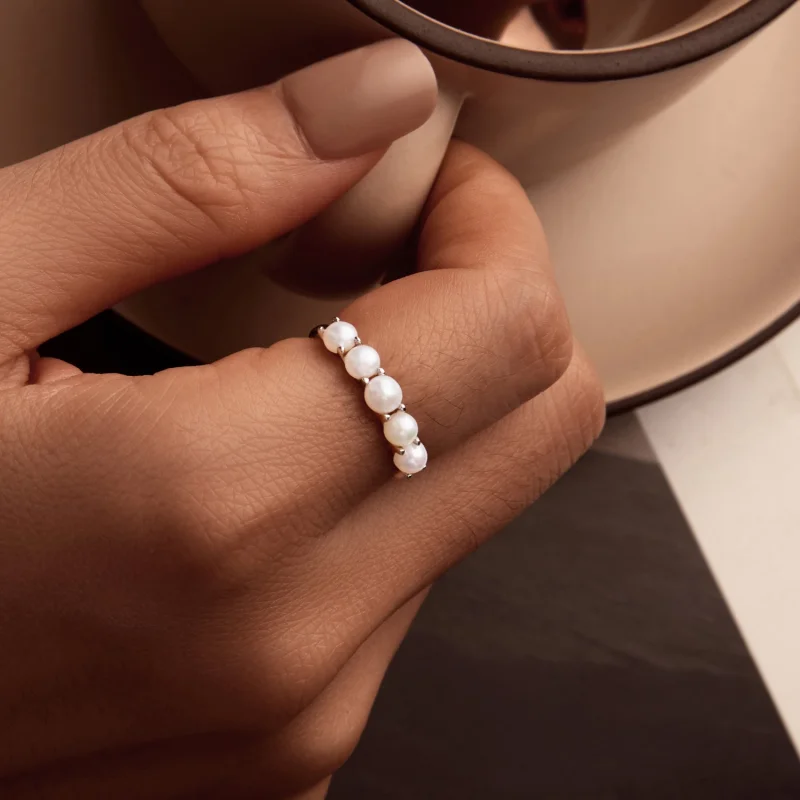 (Bild für) PANDORA-Stil Naturperlenring - BSR510 - Ansicht 7