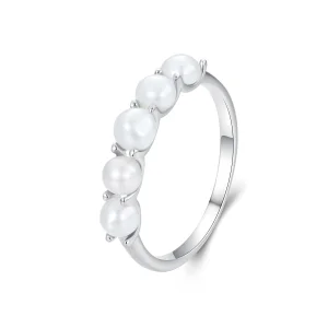 (Bild für) PANDORA-Stil Naturperlenring - BSR510