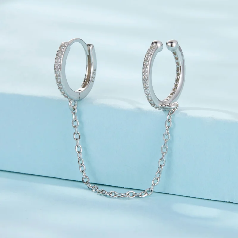 (Bild für) PANDORA-Stil Ohrklemmen - SCE1679-A - Ansicht 2