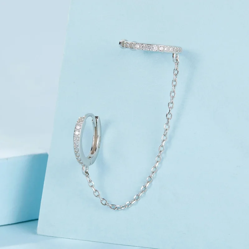 (Bild für) PANDORA-Stil Ohrklemmen - SCE1679-A - Ansicht 3