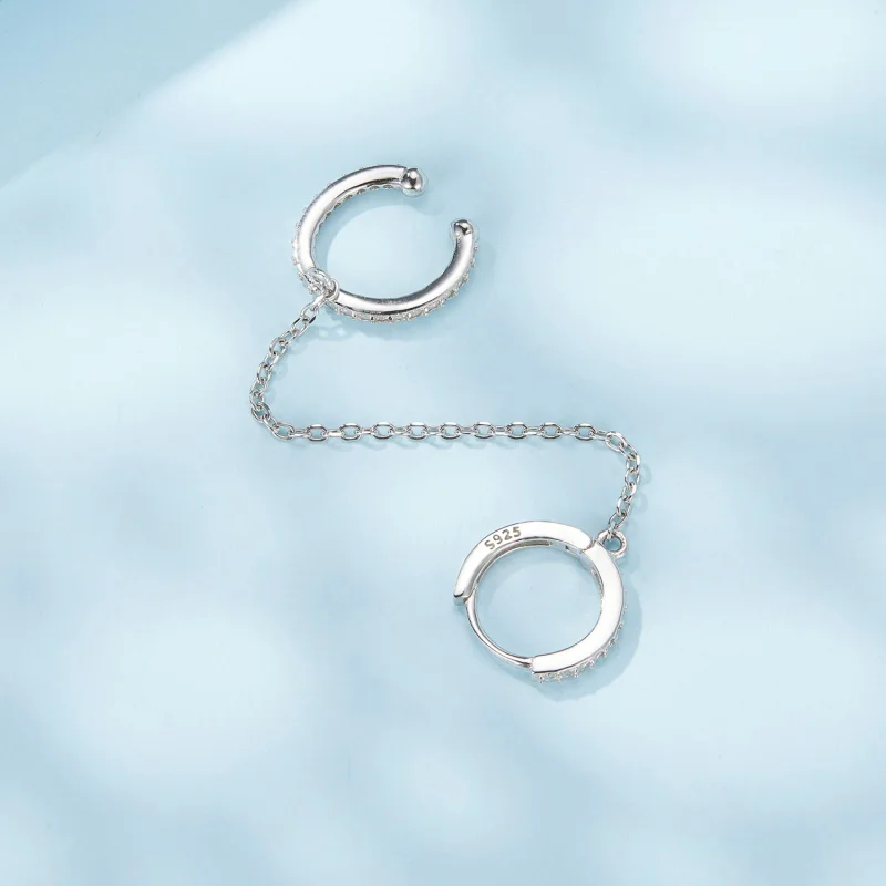 (Bild für) PANDORA-Stil Ohrklemmen - SCE1679-A - Ansicht 4